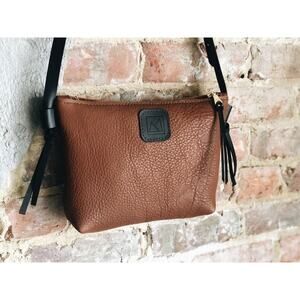 Milestone Genuine Leather Purse Bag Crossbody The Mocha